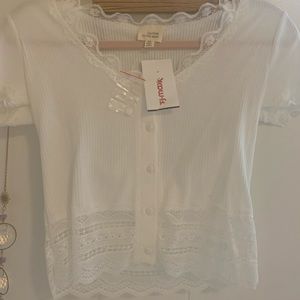 white button up